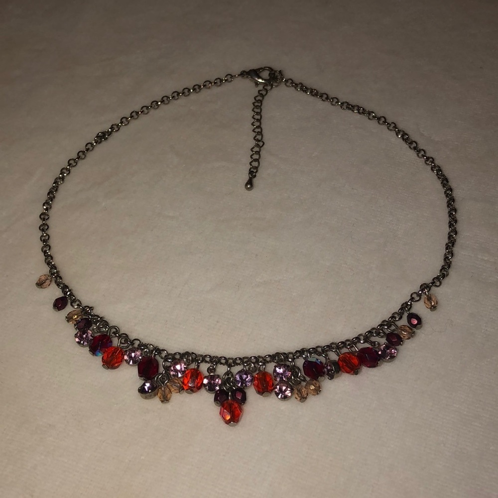 BEAD CLUSTERED CHOKER - Picture 2 of 4